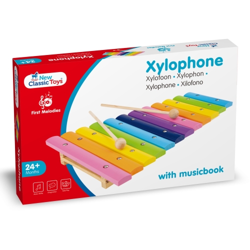 Kid xylophone, New Classic Toys, wooden, 12 cycles, art. 10236 / Musical Instruments № 8 Kids Republic Kid xylophone, New Classic Toys, wooden, 12 cycles, art. 10236 / Musical Instruments № 8