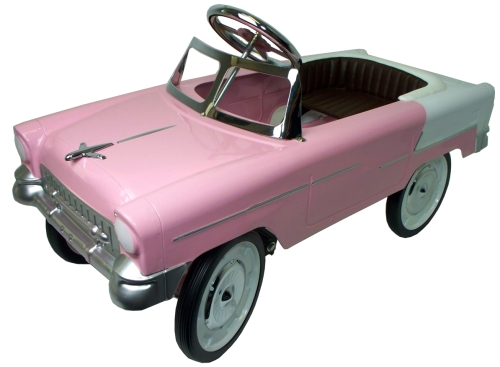 Pedal car pink (metal), Protocol (00067) / Toy Transport