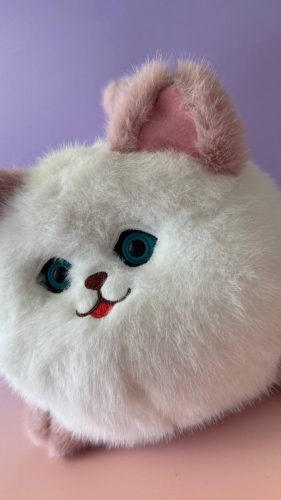 Інтерактивна мяка іграшка Smart Blinking Cat біло-рожева, AiDA (54081) / Інтерактивні іграшки № 4