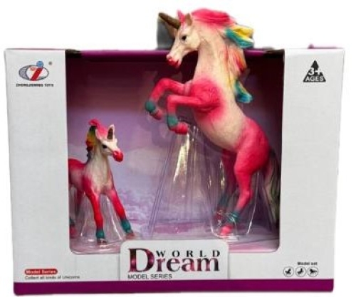 Набор Единорог 2шт коралловый Dino Toys (54401) / Игровые наборы Kids Republic Набор Единорог 2шт коралловый Dino Toys (54401) / Игровые наборы