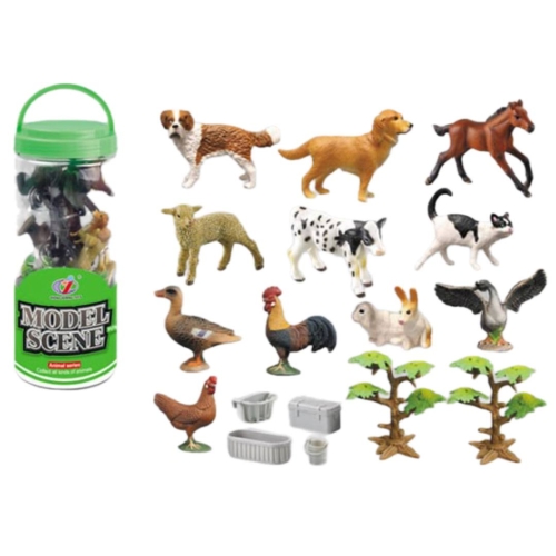 Ігровий набір Домашні тварини, 12шт Dino Toys (54500) / Ігрові набори Kids Republic Ігровий набір Домашні тварини, 12шт Dino Toys (54500) / Ігрові набори