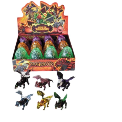 Іграшка-сюрприз у кулі Дракон помаранчевий Dino Toys (54739) / Фігурки Kids Republic Іграшка-сюрприз у кулі Дракон помаранчевий Dino Toys (54739) / Фігурки