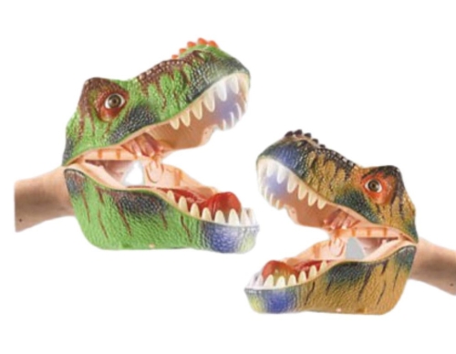 Игрушка на руку Тиранозавр коричневый Dino Toys (56979) / Игрушки на руку Kids Republic Игрушка на руку Тиранозавр коричневый Dino Toys (56979) / Игрушки на руку