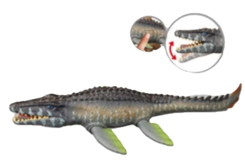 Мозазавр, движущийся сине-зеленый Dino Toys (57334) / Фигурки Kids Republic Мозазавр, движущийся сине-зеленый Dino Toys (57334) / Фигурки