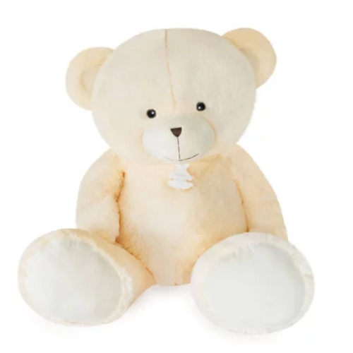 Мяка іграшка Ведмідь, 110см кремовий, Doudou (28984) / Мякі іграшки Kids Republic Мяка іграшка Ведмідь, 110см кремовий, Doudou (28984) / Мякі іграшки