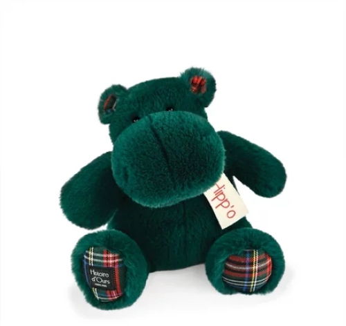 Plush toy Hippo, 25cm dark green, Doudou (32004) / Plush Toys Kids Republic Plush toy Hippo, 25cm dark green, Doudou (32004) / Plush Toys