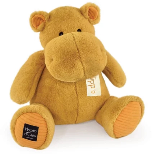 Мягкая игрушка Бегемот, 40см желтый, Doudou (32127) / Мягкие игрушки