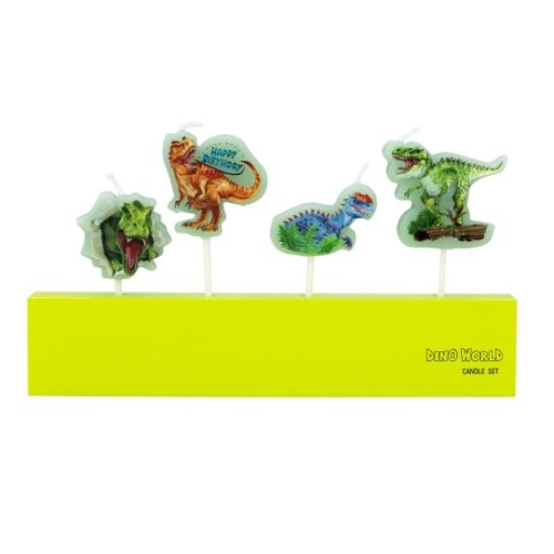 Свечи для торта декоративные Dino World 4 шт, Depesche (13679) / Товары для праздника № 4 Kids Republic Свечи для торта декоративные Dino World 4 шт, Depesche (13679) / Товары для праздника № 4