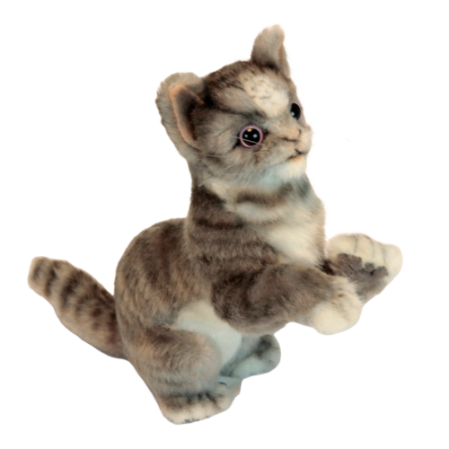 Мягкая игрушка Серенький котенок, 16 см, HANSA (6488)