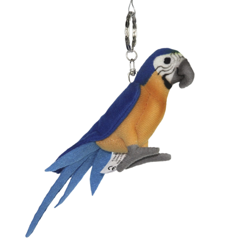 Blue Yellow Macaw Keychain 12cm.L, HANSA (7993)