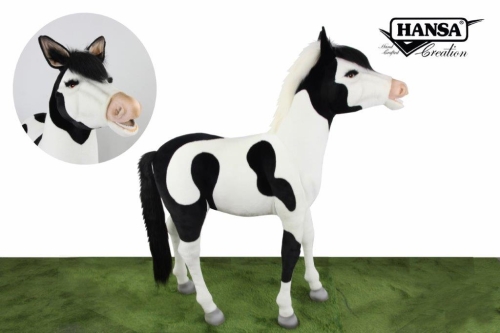 Мягкая игрушка Лоша черно-белая, длина 110см, Hansa (86851) / Мягкие игрушки № 2