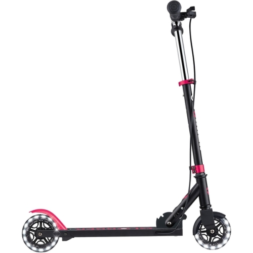 GLOBBER scooter of the FLOW ELEMENT JUNIOR LIGHTS series, black and pink, wheels with lights. 50kg 3+, Globber (11543) / Entertainment № 2