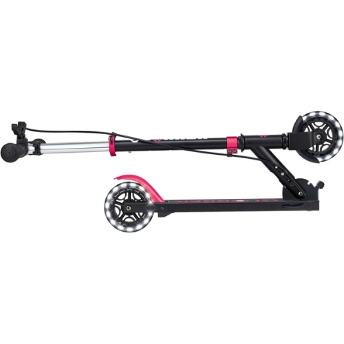 GLOBBER scooter of the FLOW ELEMENT JUNIOR LIGHTS series, black and pink, wheels with lights. 50kg 3+, Globber (11543) / Entertainment № 5