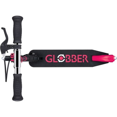 GLOBBER scooter of the FLOW ELEMENT JUNIOR LIGHTS series, black and pink, wheels with lights. 50kg 3+, Globber (11543) / Entertainment № 6