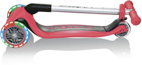 Scooter series PRIMO FOLDABLE LIGHTS, red, wheels with illumination, up to 50 kg, 3+, Globber (84886) / Balance Bikes № 9