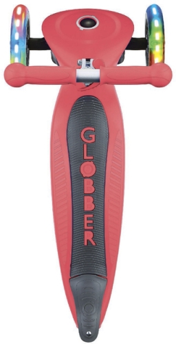 Scooter series PRIMO FOLDABLE LIGHTS, red, wheels with illumination, up to 50 kg, 3+, Globber (84886) / Balance Bikes № 10
