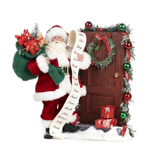 Santa with a letter of wishes and gifts figurine height 28cm, GoodWill (AS25018) / Christmas Decorations