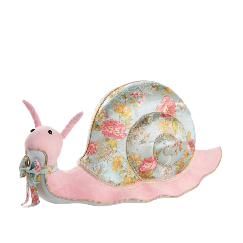 Декоративна фігурка рожево-блакитний равлик 55 см, GoodWill (81229) / Новорічний декор