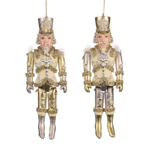 Christmas tree decoration Nutcracker golden in assortment height 17cm, GoodWill (B88104) / Christmas Decorations