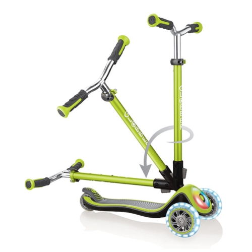 ELITE PRIME series GLOBBER scooter, green, illuminated wheels, up to 50 kg, 3+, 3 wheels (444-806) / Balance Bikes № 2 Kids Republic ELITE PRIME series GLOBBER scooter, green, illuminated wheels, up to 50 kg, 3+, 3 wheels (444-806) / Balance Bikes № 2