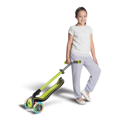 ELITE PRIME series GLOBBER scooter, green, illuminated wheels, up to 50 kg, 3+, 3 wheels (444-806) / Balance Bikes № 5 Kids Republic ELITE PRIME series GLOBBER scooter, green, illuminated wheels, up to 50 kg, 3+, 3 wheels (444-806) / Balance Bikes № 5