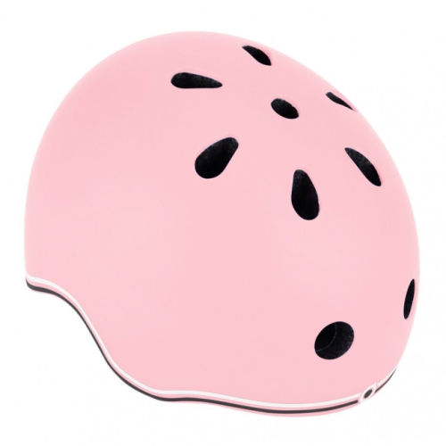 Шлем защитный детский GLOBBER GO UP LIGHTS, пастельный розовый, с фонариком, 45-51см (506-210) / Шлемы и перчатки № 2