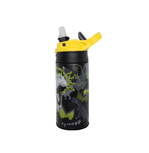 Пляшка для води металева BONO 350 ml DINOPARK, CoolPack (06626) / Поїльники та чашки № 2 Kids Republic Пляшка для води металева BONO 350 ml DINOPARK, CoolPack (06626) / Поїльники та чашки № 2