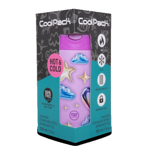 Бутылка для воды металлическая BONO 350 ml BALLOONS, CoolPack (07869) / Поильники № 3 Kids Republic Бутылка для воды металлическая BONO 350 ml BALLOONS, CoolPack (07869) / Поильники № 3