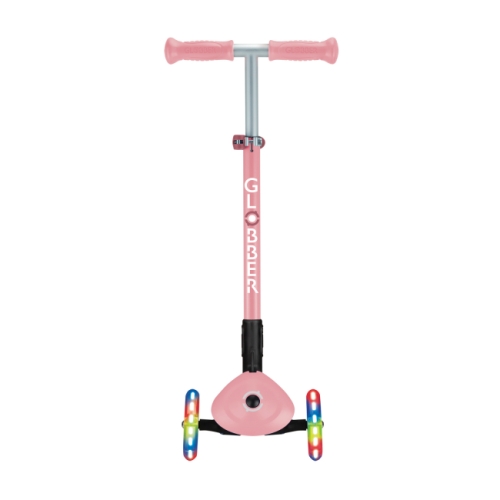 GLOBBER scooter of the PRIMO FOLDABLE LIGHTS series, pastel pink, wheels with illumination, 50 kg 3+ (432-211-3) / Balance Bikes № 2 Kids Republic GLOBBER scooter of the PRIMO FOLDABLE LIGHTS series, pastel pink, wheels with illumination, 50 kg 3+ (432-211-3) / Balance Bikes № 2
