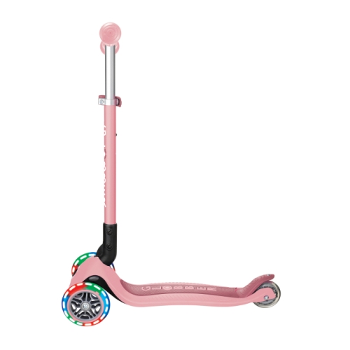 GLOBBER scooter of the PRIMO FOLDABLE LIGHTS series, pastel pink, wheels with illumination, 50 kg 3+ (432-211-3) / Balance Bikes № 4 Kids Republic GLOBBER scooter of the PRIMO FOLDABLE LIGHTS series, pastel pink, wheels with illumination, 50 kg 3+ (432-211-3) / Balance Bikes № 4
