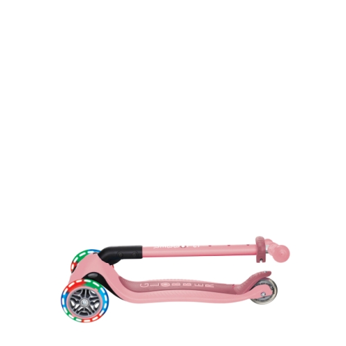GLOBBER scooter of the PRIMO FOLDABLE LIGHTS series, pastel pink, wheels with illumination, 50 kg 3+ (432-211-3) / Balance Bikes № 6 Kids Republic GLOBBER scooter of the PRIMO FOLDABLE LIGHTS series, pastel pink, wheels with illumination, 50 kg 3+ (432-211-3) / Balance Bikes № 6