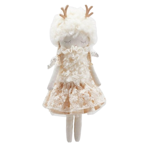 Decor doll Renna ivory height 42cm, Enzo De Gasperi (EDG Italy) 83941 / Christmas Decorations