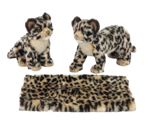 Plush Toy HANSA Leopard standing on its paws (6883)