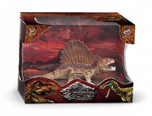Spinosaurus figure brown-yellow 13x7x9.5cm, Dino Toys (56191) / Figures Kids Republic Spinosaurus figure brown-yellow 13x7x9.5cm, Dino Toys (56191) / Figures