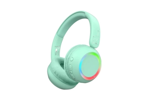 Беспроводные наушники - с подсветкой для детей и подростков - Мятный цвет, Lalarma (26712) / Интерактивные игрушки № 4