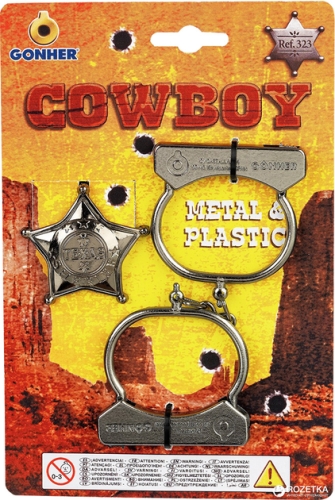 Набор наручники+значок Шерифа, Gonher (32302) / Игрушечное оружие № 2