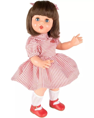 Doll in a striped dress, Mariquita Perez (00018) / Dolls