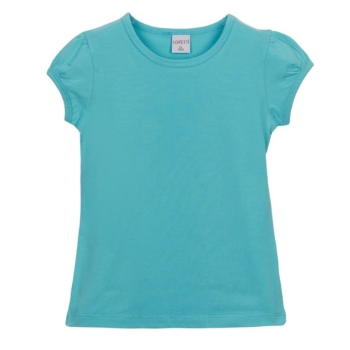 Children T-shirt Lovetti with short sleeves for 5-8 years Pool Turquoıse (9251) / Clothes for Kids