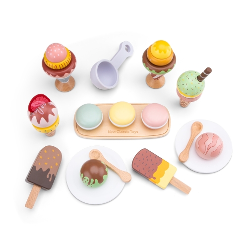 Ice cream toy set - 25 pieces, New Classic Toys (0635) / Play Sets № 5