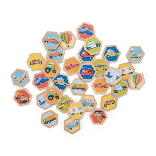 The Kid game developing memory Transport, New Classic Toys, wooden, art. 10831 / Educational Toys № 6