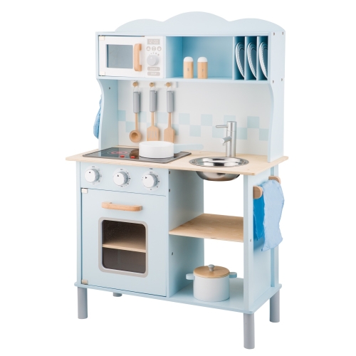 Toy kitchen Modern with electric stove, blue, New Classic Toys, 11065 from 3+ years / Play Sets № 4