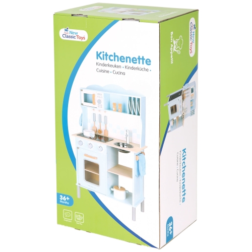 Toy kitchen Modern with electric stove, blue, New Classic Toys, 11065 from 3+ years / Play Sets № 2
