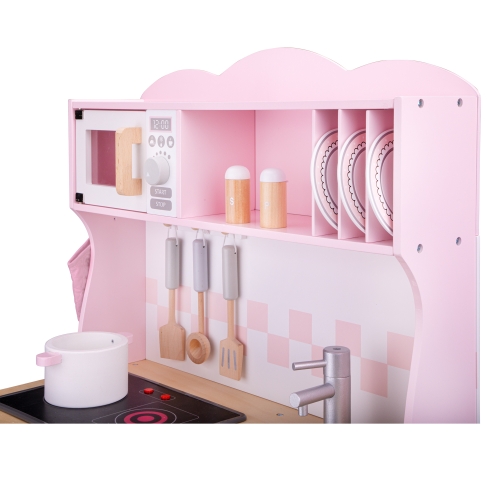 Kid play kitchen New Classic Toys, Modern series, pink / Play Sets № 7 Kids Republic Kid play kitchen New Classic Toys, Modern series, pink / Play Sets № 7