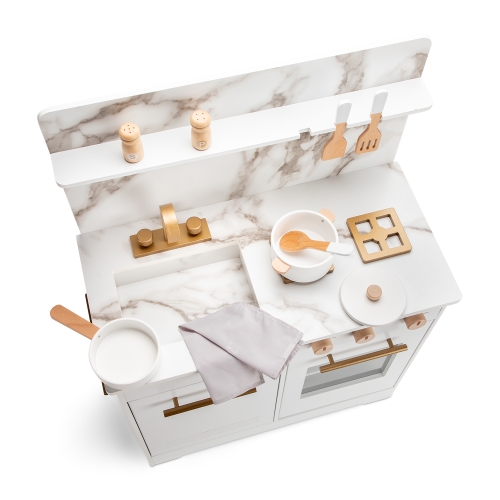 Игрушка Мини-кухня белая с мрамором, New Classic Toys (10427) / Игровые наборы № 4 Kids Republic Игрушка Мини-кухня белая с мрамором, New Classic Toys (10427) / Игровые наборы № 4