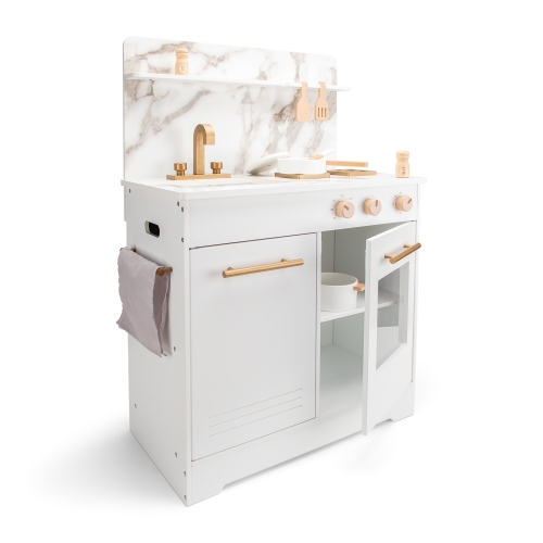 Игрушка Мини-кухня белая с мрамором, New Classic Toys (10427) / Игровые наборы № 2 Kids Republic Игрушка Мини-кухня белая с мрамором, New Classic Toys (10427) / Игровые наборы № 2