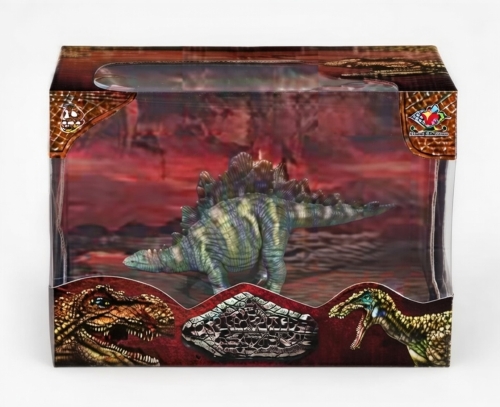 Figure Stegosaurus gray-yellow 13x7x9.5cm, Dino Toys (56108) / Figures