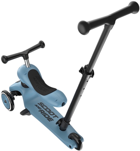 Scooter Scoot and Ride series Highwaykick-1 Push and Go gray-blue, up to 5 years, Globber (00713) / Balance Bikes № 2