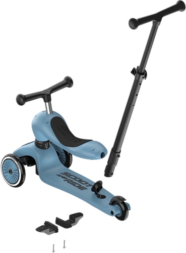 Scooter Scoot and Ride series Highwaykick-1 Push and Go gray-blue, up to 5 years, Globber (00713) / Balance Bikes № 6