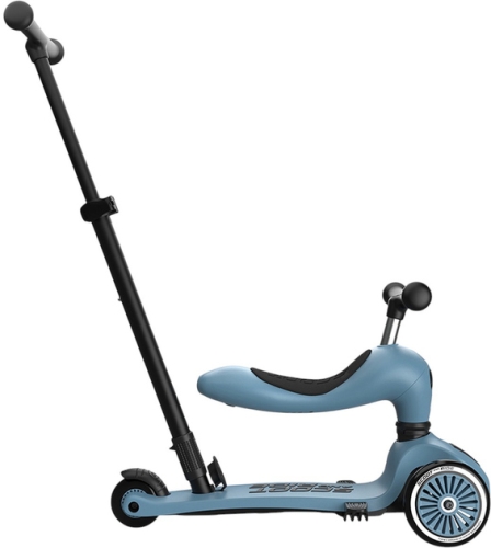 Scooter Scoot and Ride series Highwaykick-1 Push and Go gray-blue, up to 5 years, Globber (00713) / Balance Bikes № 8