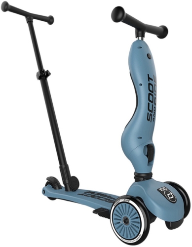 Scooter Scoot and Ride series Highwaykick-1 Push and Go gray-blue, up to 5 years, Globber (00713) / Balance Bikes № 10